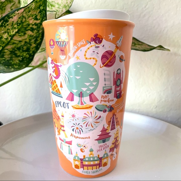Disney Dining Disney Parks Starbucks Wdw Epcot Ceramic Coffee Travel Tumblermug Poshmark